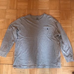 Polo grey long sleeve pocket T